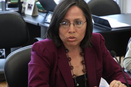 La exministra de Desarrollo Urbano y Vivienda en el gobierno de Rafael Correa, María de los Ángeles Duarte.