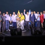 La dirigencia del PSC durante la firma del contrato de dragado Del Río Guayas el 17 de mayo de 2022.