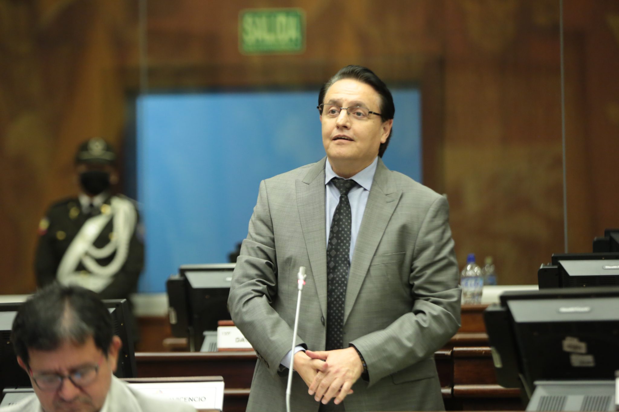 El presidente de la Comisión de Fiscalización, Fernando Villavicencio.