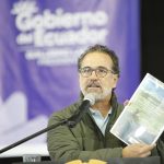 Gustavo Manrique durante la presentación del proyecto de Ley Orgánica de Recursos Hídricos el pasado 28 de marzo de 2023.